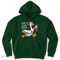 Just A Jolly Goose Christmas Hoodie thumb 0