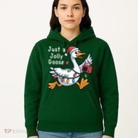 Just A Jolly Goose Christmas Hoodie thumb 5