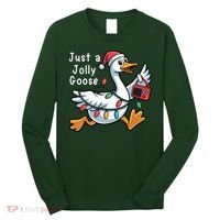 Just A Jolly Goose Christmas Long Sleeve Shirt thumb 0