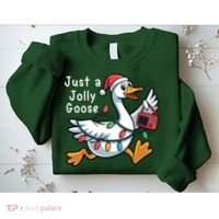 Just A Jolly Goose Christmas Sweatshirt thumb 2