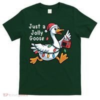 Just A Jolly Goose Christmas T-Shirt thumb 0