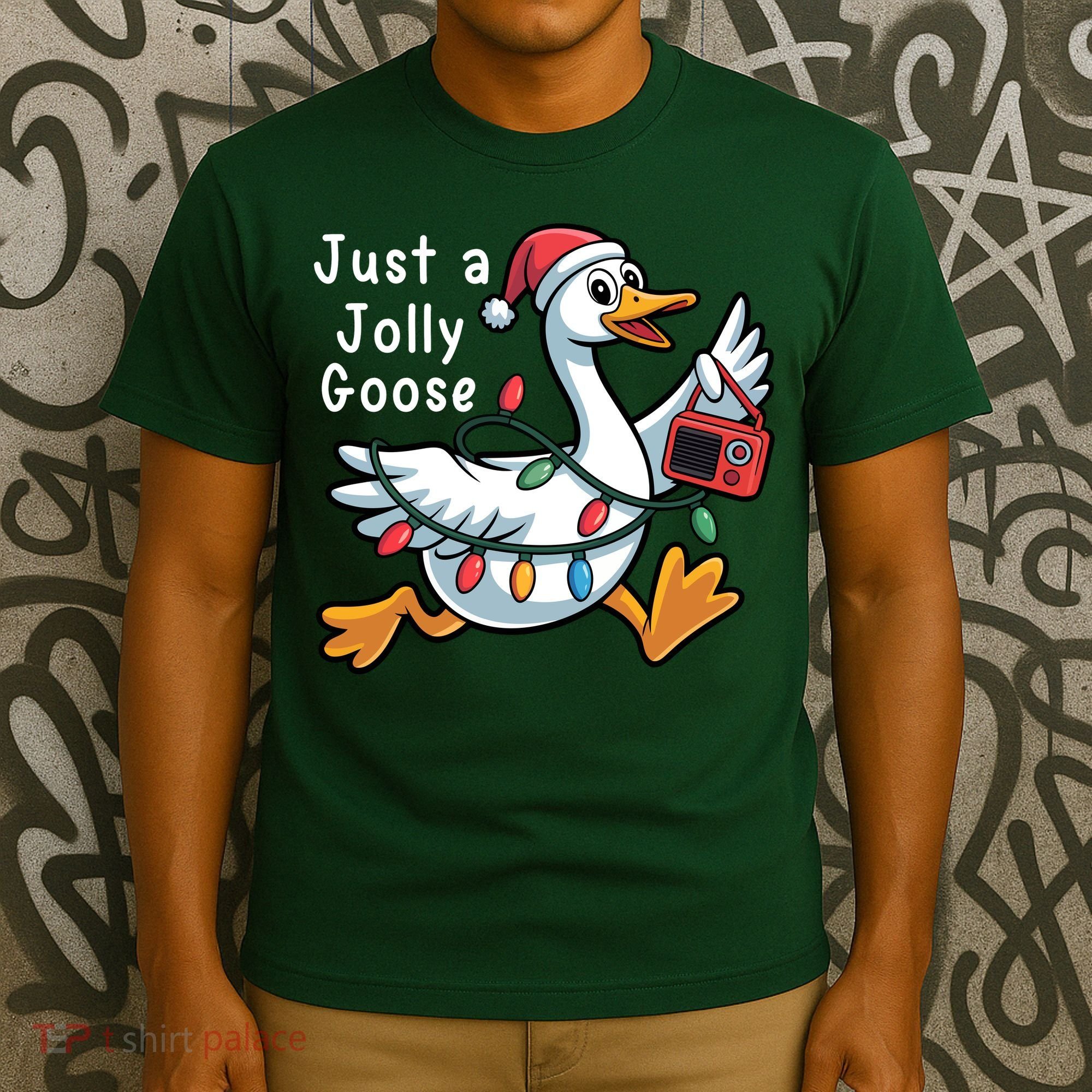 Just A Jolly Goose Christmas T-Shirt