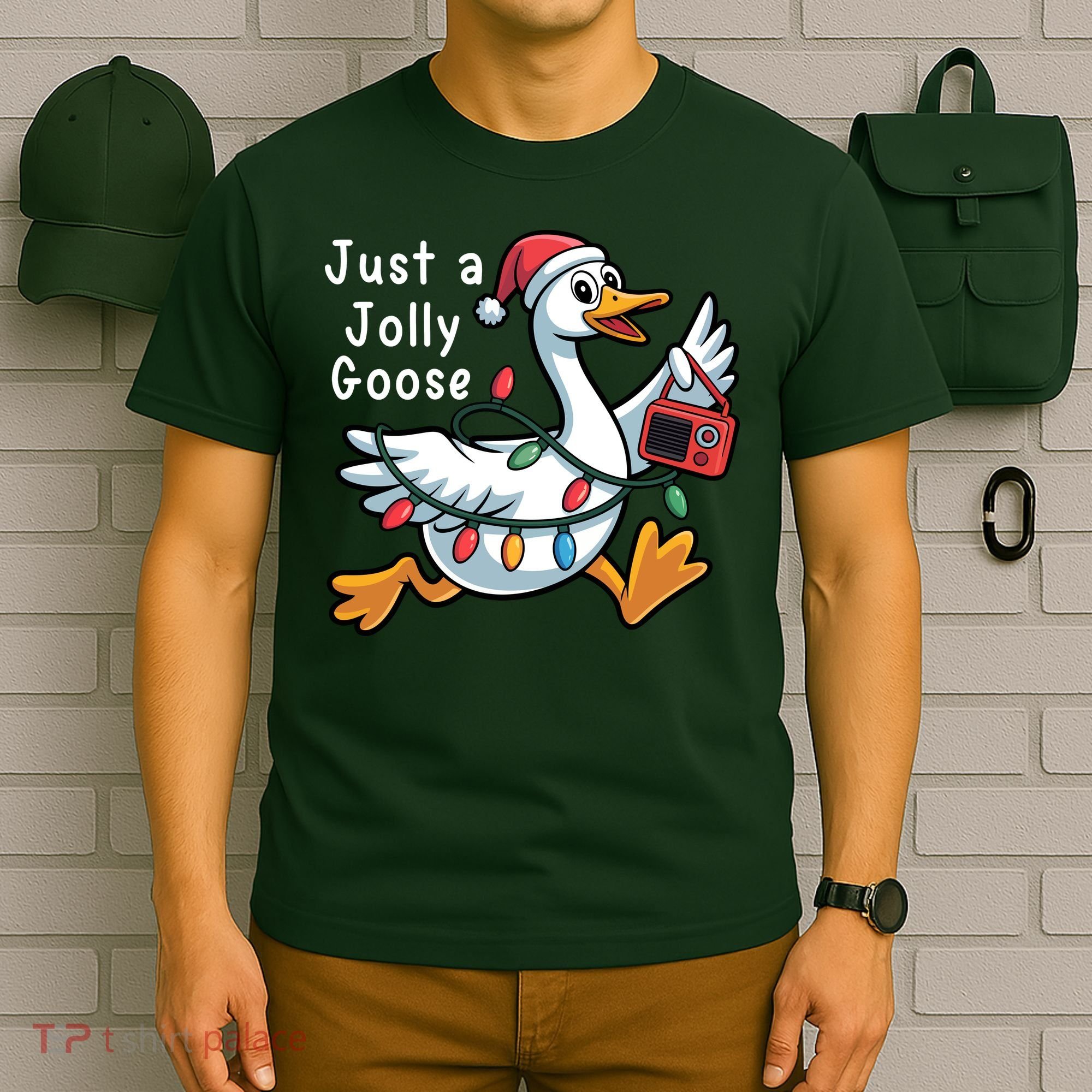 Just A Jolly Goose Christmas T-Shirt