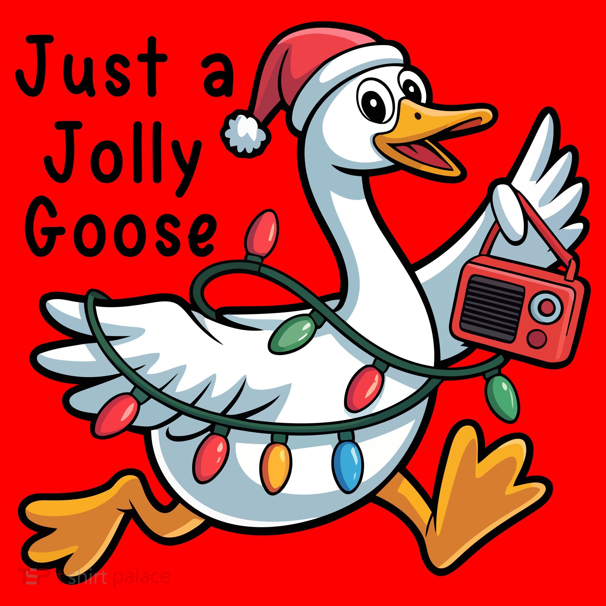 Just A Jolly Goose Christmas Santa Hat