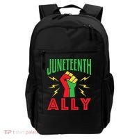 Juneteenth Ally June 19 Support Protest Pride Fist Backpack thumb 0