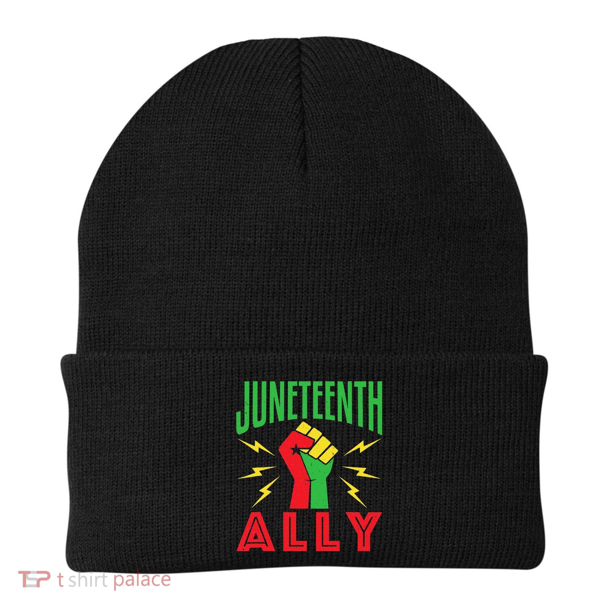 Juneteenth Ally June 19 Support Protest Pride Fist Beanie