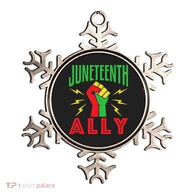 Juneteenth Ally June 19 Support Protest Pride Fist Ornament