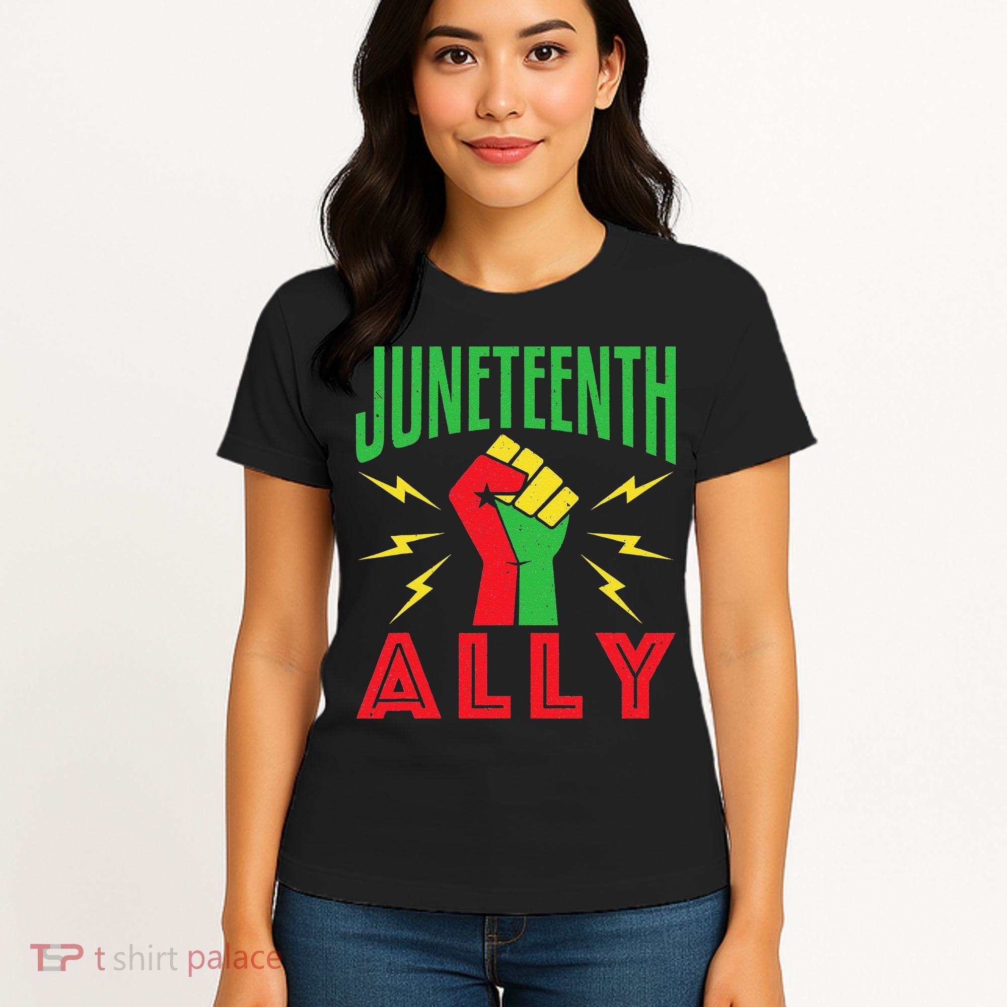 Juneteenth Ally June 19 Support Protest Pride Fist Women's T-Shirt