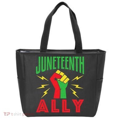 Juneteenth Ally June 19 Support Protest Pride Fist Tote Bag