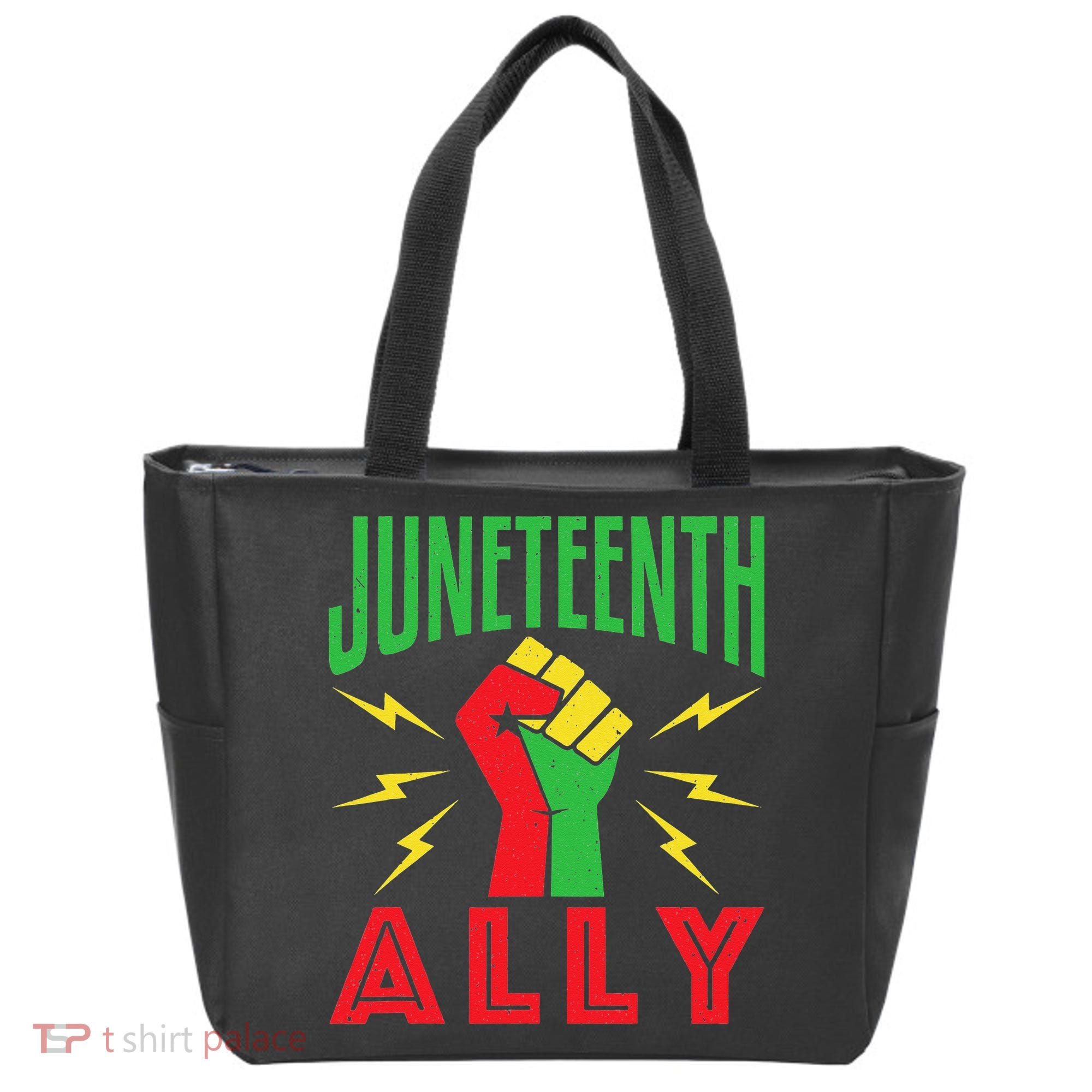 Juneteenth Ally June 19 Support Protest Pride Fist Tote Bag