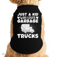 Just A Kid Who Loves Garbage Trucks Graphic Doggie Tank thumb 0