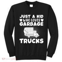 Just A Kid Who Loves Garbage Trucks Graphic Sweatshirt thumb 0