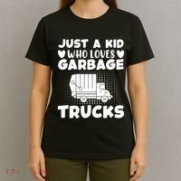Just A Kid Who Loves Garbage Trucks Graphic T-Shirt thumb 4