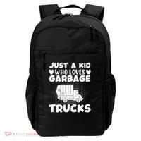 Just A Kid Who Loves Garbage Trucks Graphic Backpack thumb 0