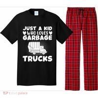 Just A Kid Who Loves Garbage Trucks Graphic Pajama Set thumb 0