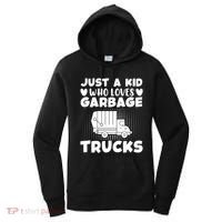 Just A Kid Who Loves Garbage Trucks Graphic Women's Hoodie thumb 0