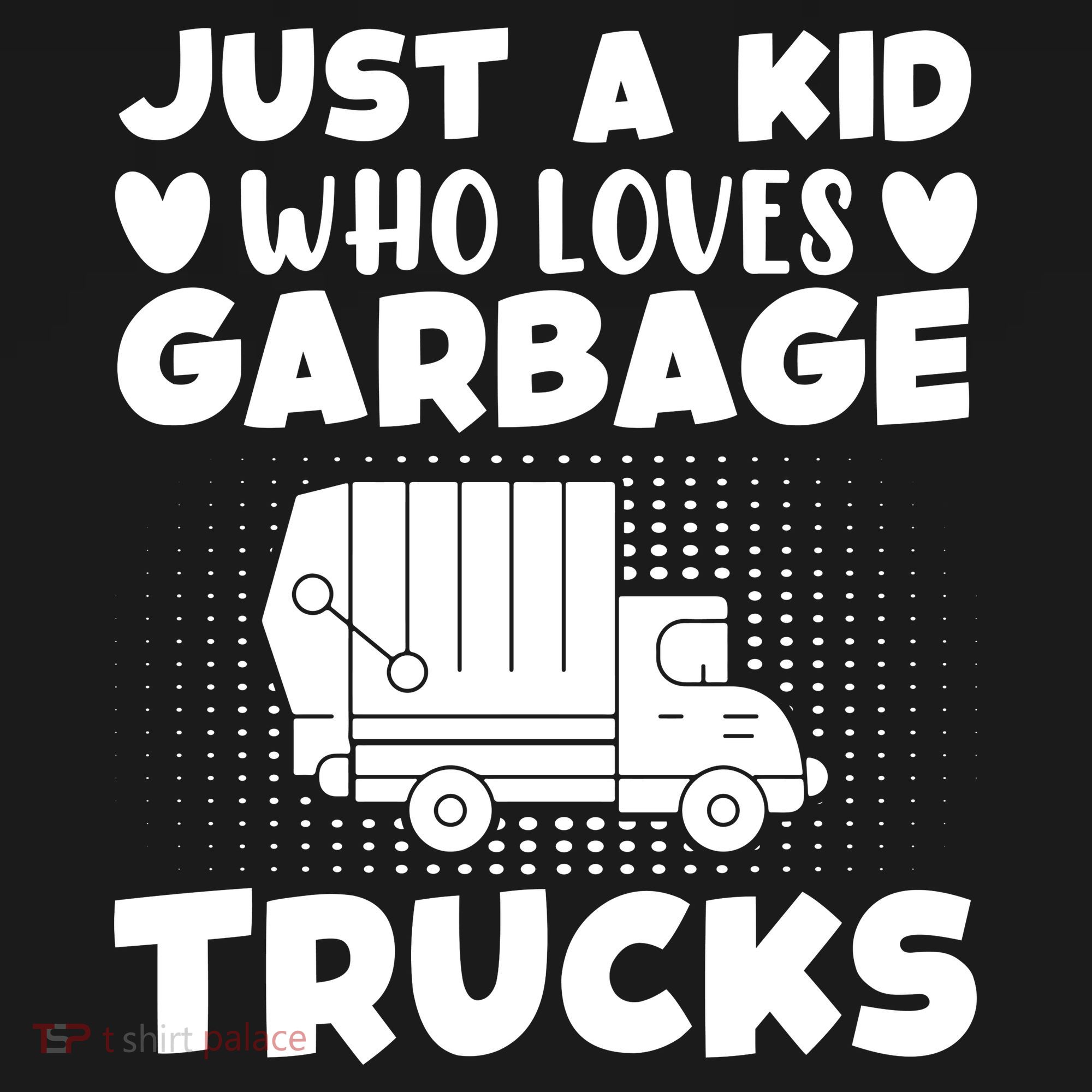 Just A Kid Who Loves Garbage Trucks Graphic Women's Hoodie