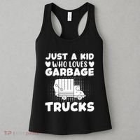 Just A Kid Who Loves Garbage Trucks Graphic Women's Tank Top thumb 3