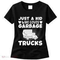 Just A Kid Who Loves Garbage Trucks Graphic Women's T-Shirt thumb 0