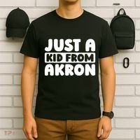 Just A K.I.D From Akron American Resident Usa Us City T-Shirt thumb 6