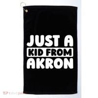 Just A K.I.D From Akron American Resident Usa Us City Golf Towel thumb 0