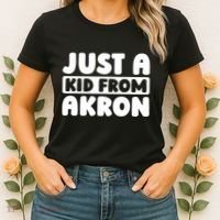 Just A K.I.D From Akron American Resident Usa Us City Women's T-Shirt thumb 2