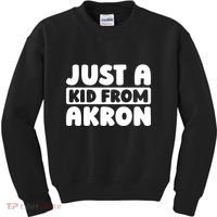 Just A K.I.D From Akron American Resident Usa Us City Kids Sweatshirt thumb 0