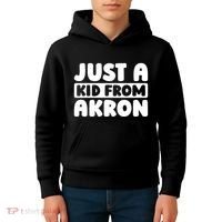 Just A K.I.D From Akron American Resident Usa Us City Kids Hoodie thumb 4