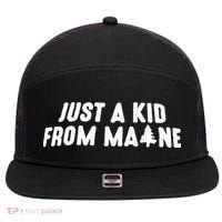 Just A Kids From Maine 7 Panel Mesh Trucker Snapback Hat thumb 0