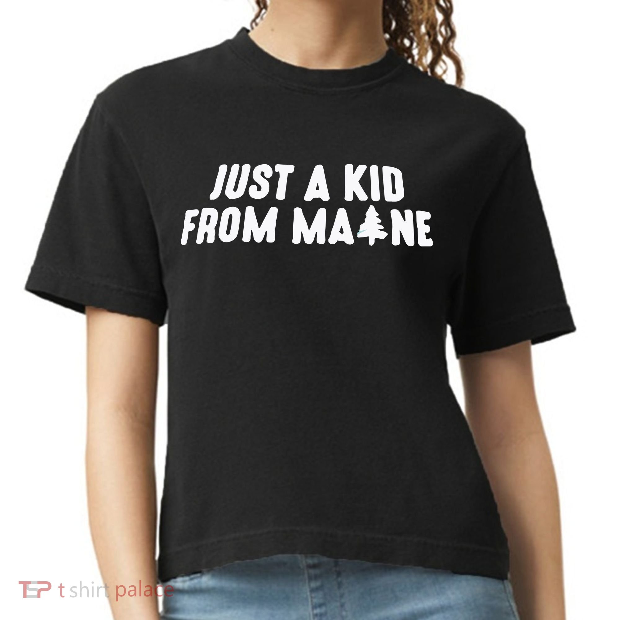 Just A Kids From Maine Comfort Colors Boxy T-Shirt
