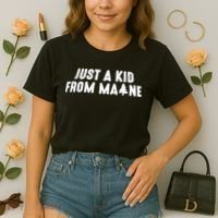 Just A Kids From Maine Comfort Colors Boxy T-Shirt thumb 2