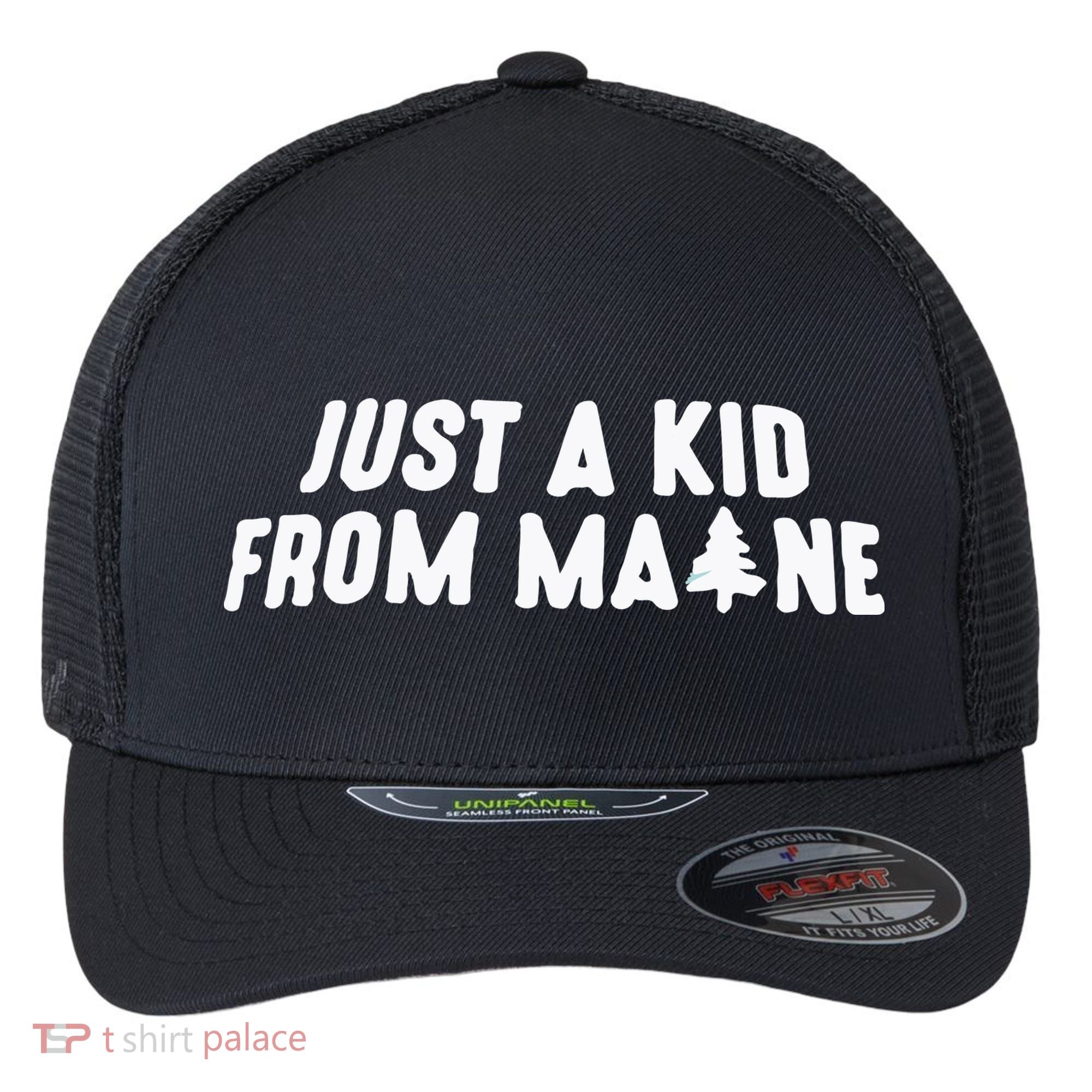 Just A Kids From Maine Flexfit Unipanel Trucker Cap