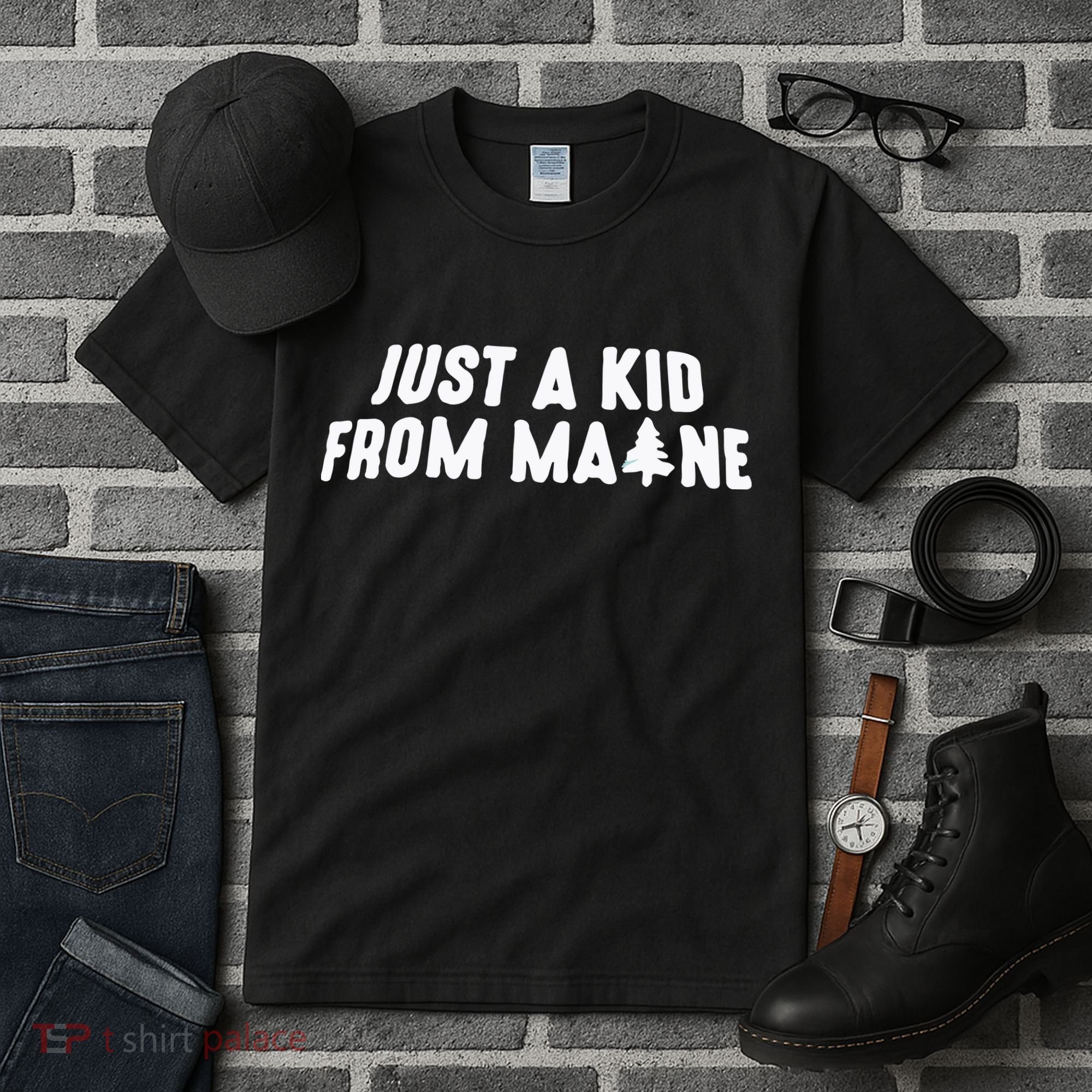 Just A Kids From Maine Tall T-Shirt