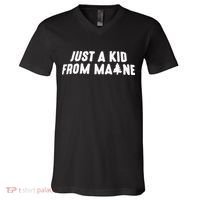 Just A Kids From Maine V-Neck T-Shirt thumb 0