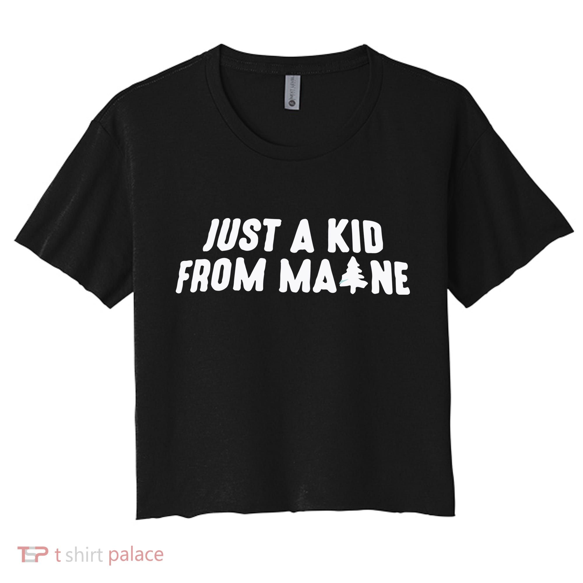 Just A Kids From Maine Women's Crop Top Tee