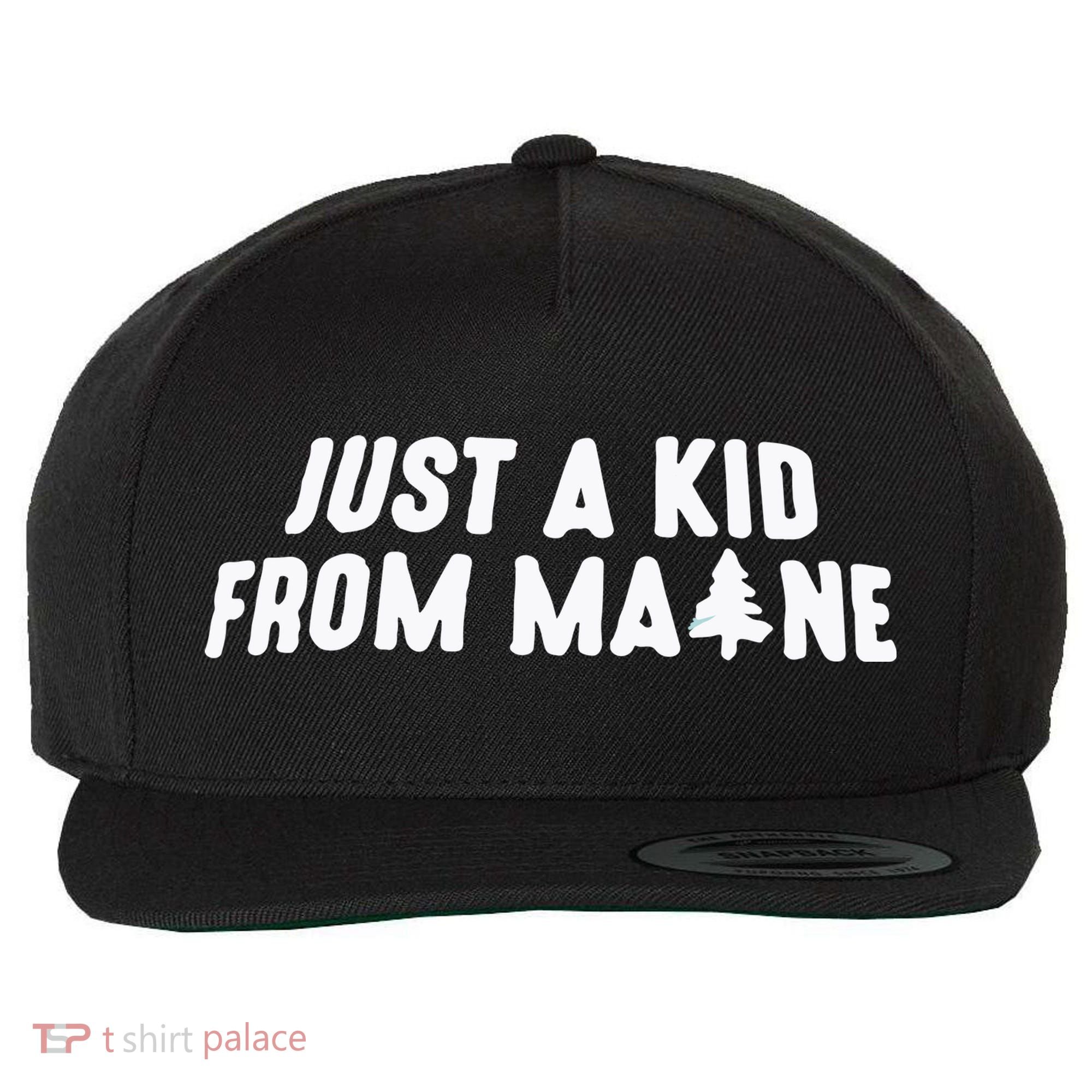 Just A Kids From Maine Wool Snapback Cap