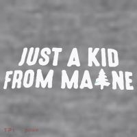 Just A Kids From Maine Women's Racerback Cropped Tank thumb 2