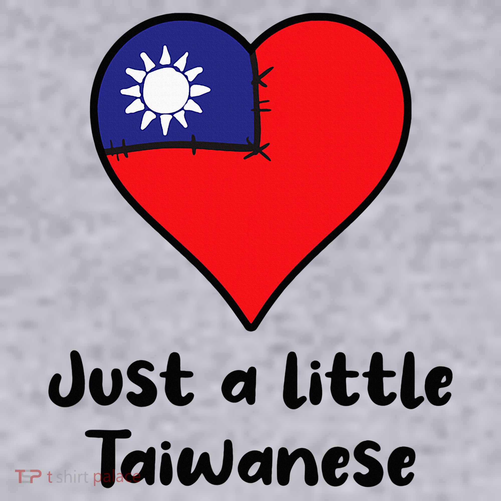 Just A Little Taiwanese Taiwan Flag Heart Women's Sweatshirt