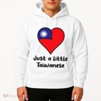 Just A Little Taiwanese Taiwan Flag Heart Hoodie thumb 2