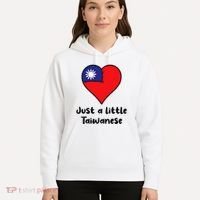 Just A Little Taiwanese Taiwan Flag Heart Hoodie thumb 5