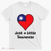 Just A Little Taiwanese Taiwan Flag Heart T-Shirt thumb 0