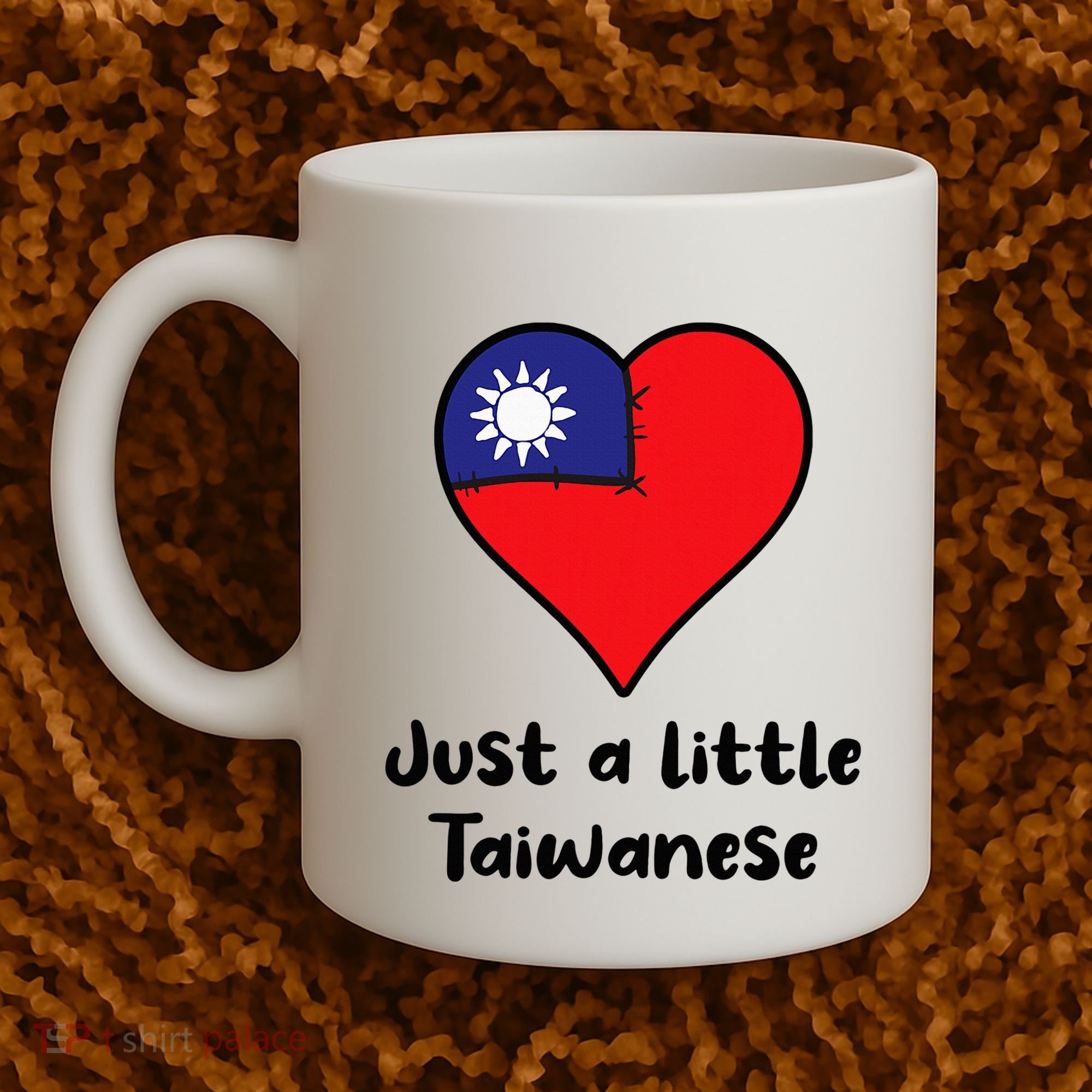Just A Little Taiwanese Taiwan Flag Heart Coffee Mug