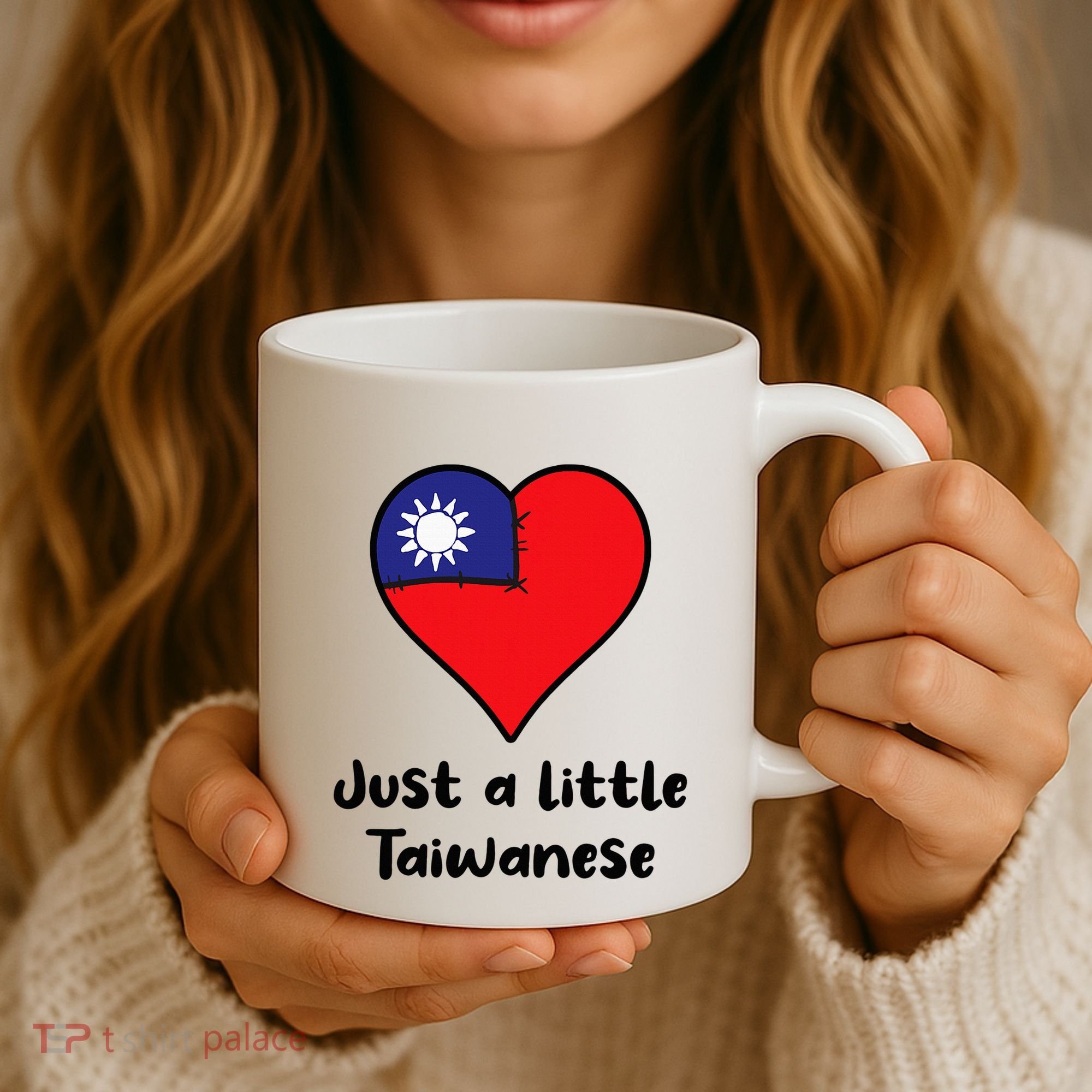 Just A Little Taiwanese Taiwan Flag Heart Coffee Mug