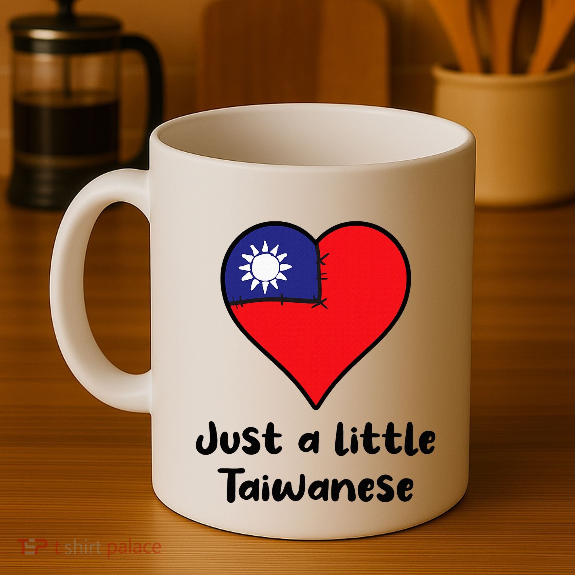Just A Little Taiwanese Taiwan Flag Heart Coffee Mug