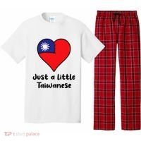 Just A Little Taiwanese Taiwan Flag Heart Pajama Set thumb 0