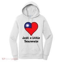 Just A Little Taiwanese Taiwan Flag Heart Women's Hoodie thumb 0