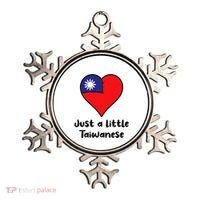 Just A Little Taiwanese Taiwan Flag Heart Ornament thumb 0