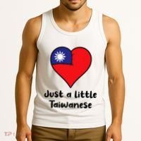 Just A Little Taiwanese Taiwan Flag Heart Tank Top thumb 3