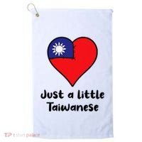 Just A Little Taiwanese Taiwan Flag Heart Golf Towel thumb 0
