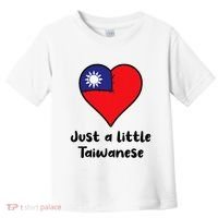 Just A Little Taiwanese Taiwan Flag Heart Toddler T-Shirt thumb 0